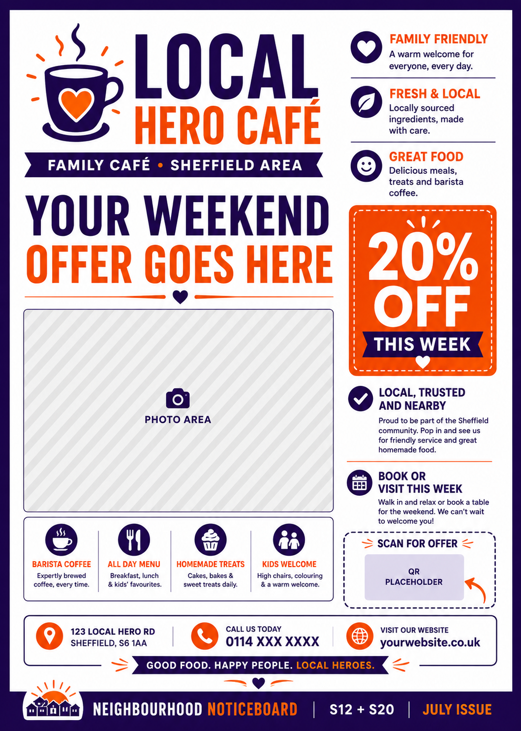 Full page advert mockup
