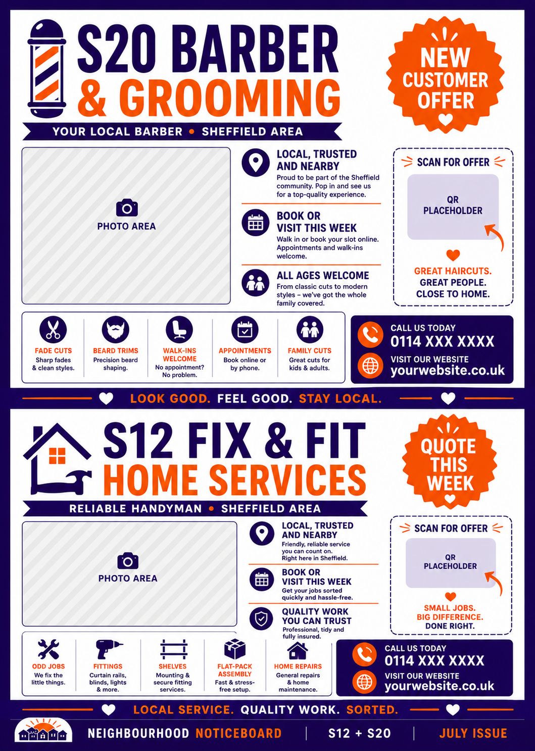 Half page advert mockup